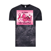 Cloud Black in october we wear pink pumpkin Vintage Tee - RanaPortraitStore