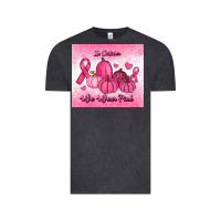 Vintage Black in october we wear pink pumpkin Vintage Tee - RanaPortraitStore