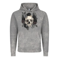 Cloud Rock Floral skull Vintage Hoodie - RanaPortraitStore
