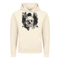Vintage Artic Floral skull Vintage Hoodie - RanaPortraitStore