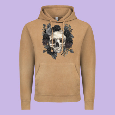Vintage Hoodie Floral skull