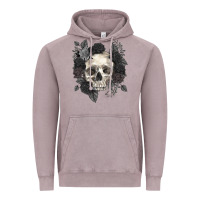 Vintage Zinc Floral skull Vintage Hoodie - RanaPortraitStore
