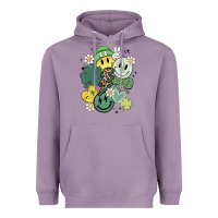 Lavender st patricks day green smile Heavyweight Hoodie - MaliasSmallBusiness
