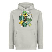 Moon Dust st patricks day green smile Heavyweight Hoodie - MaliasSmallBusiness