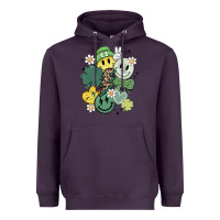 Plum st patricks day green smile Heavyweight Hoodie - MaliasSmallBusiness