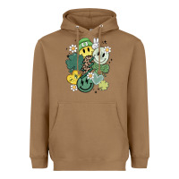 Toasted Coconut st patricks day green smile Heavyweight Hoodie - MaliasSmallBusiness