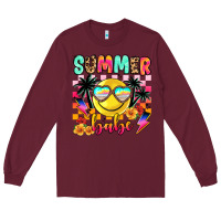 Burgundy summer babe Long Sleeve Tee - JahusDesignShop