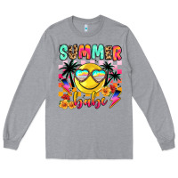 Heather Grey summer babe Long Sleeve Tee - JahusDesignShop