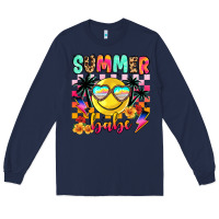 Navy summer babe Long Sleeve Tee - JahusDesignShop