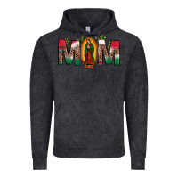 Vintage Black mexican flag our lady of guadalupe mom leopard Vintage Hoodie - JahusDesignShop