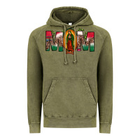 Vintage Olive mexican flag our lady of guadalupe mom leopard Vintage Hoodie - JahusDesignShop