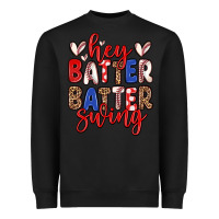 Black hey batter batter swing Heavyweight Sweatshirt - Zillion Design Studio