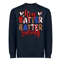 Navy hey batter batter swing Heavyweight Sweatshirt - Zillion Design Studio