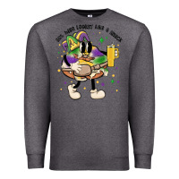 Charcoal Heather out here lookin like a snack king cake mardi gras Premium Sweatshirt - MaliasSmallBusiness
