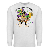 Oatmeal Heather out here lookin like a snack king cake mardi gras Premium Sweatshirt - MaliasSmallBusiness