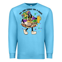 Ocean Blue out here lookin like a snack king cake mardi gras Premium Sweatshirt - MaliasSmallBusiness