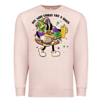 Pale Pink out here lookin like a snack king cake mardi gras Premium Sweatshirt - MaliasSmallBusiness