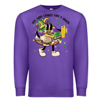 Purple out here lookin like a snack king cake mardi gras Premium Sweatshirt - MaliasSmallBusiness