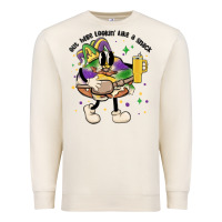 Sandshell out here lookin like a snack king cake mardi gras Premium Sweatshirt - MaliasSmallBusiness