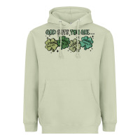 Matcha god says i am patrick's day Heavyweight Hoodie - MaliasSmallBusiness