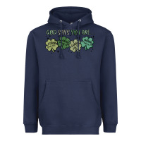 Navy god says i am patrick's day Heavyweight Hoodie - MaliasSmallBusiness