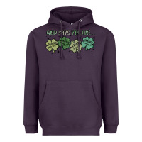 Plum god says i am patrick's day Heavyweight Hoodie - MaliasSmallBusiness