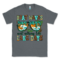 Charcoal Heather boat waves sun rays aint nothing like lake days Classic Tee - AdoDesignShop