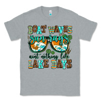 Heather Grey boat waves sun rays aint nothing like lake days Classic Tee - AdoDesignShop