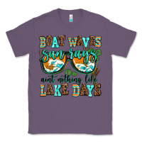 Lavender boat waves sun rays aint nothing like lake days Classic Tee - AdoDesignShop