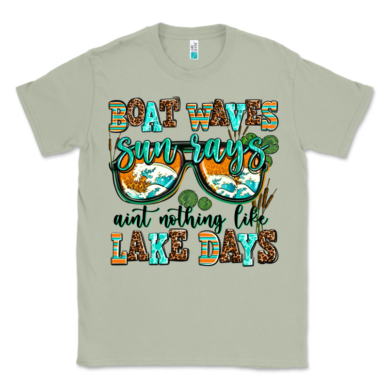 Boat Waves Sun Rays Aint Nothing Like Lake Days Classic Tee by AdoDesignShop | Teevron