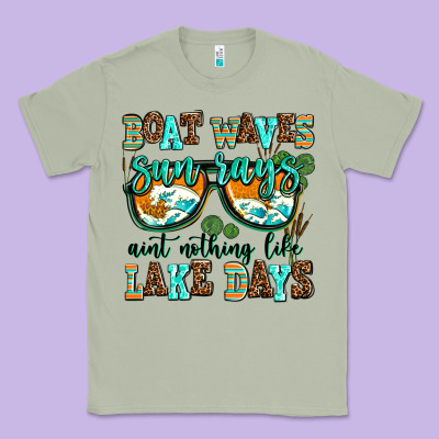 Boat Waves Sun Rays Aint Nothing Like Lake Days Classic Tee Designed By Adodesignshop