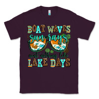 Plum boat waves sun rays aint nothing like lake days Classic Tee - AdoDesignShop