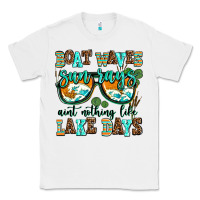 White boat waves sun rays aint nothing like lake days Classic Tee - AdoDesignShop