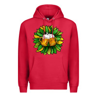 Cardinal St. Patricks Sunflower With Beer Premium Hoodie - BundleAndBundleShop
