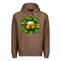 Chestnut St. Patricks Sunflower With Beer Premium Hoodie - BundleAndBundleShop