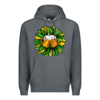Rock St. Patricks Sunflower With Beer Premium Hoodie - BundleAndBundleShop