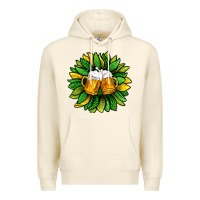 Sandshell St. Patricks Sunflower With Beer Premium Hoodie - BundleAndBundleShop