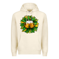 Tofu St. Patricks Sunflower With Beer Premium Hoodie - BundleAndBundleShop