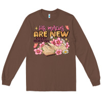 Chestnut his mercies are new every morning lamentations 3 2 Long Sleeve Tee - JahusDesignShop