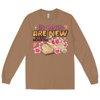 Toasted Coconut his mercies are new every morning lamentations 3 2 Long Sleeve Tee - JahusDesignShop
