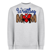 Heather Grey wrestling mom Heavyweight Sweatshirt - Zillion Design Studio