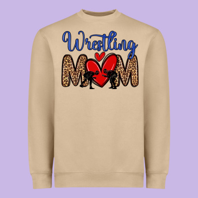 Wrestling Mom Heavyweight Sweatshirt Designed By Zillion Design Studio