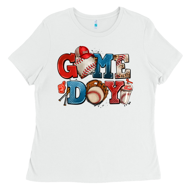 Game Day Baseball Ladies Tee by AdoDesignShop | Teevron