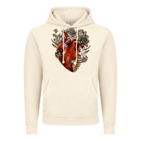 Vintage Artic Flower anatomical heart Vintage Hoodie - RanaPortraitStore