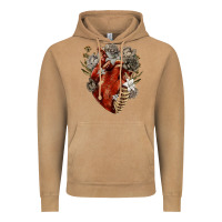 Flower Anatomical Heart Vintage Hoodie | Teevron