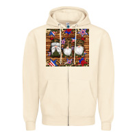 Sandshell camouflage gnomes american flag star leopard Zipper Hoodie - Artiststas