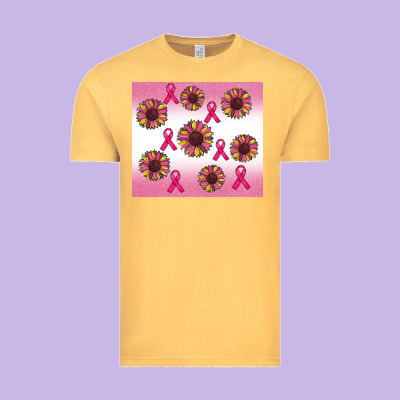 Breast Cancer Awareness Sunflower Vintage Tee Designed By Ranaportraitstore