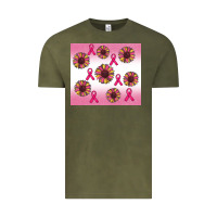 Vintage Olive breast cancer awareness sunflower Vintage Tee - RanaPortraitStore