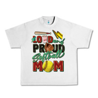 Lunar Rock loud and proud softball mom Urban Heavy Tee - Zillion Design Studio