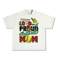 Pistachio loud and proud softball mom Urban Heavy Tee - Zillion Design Studio